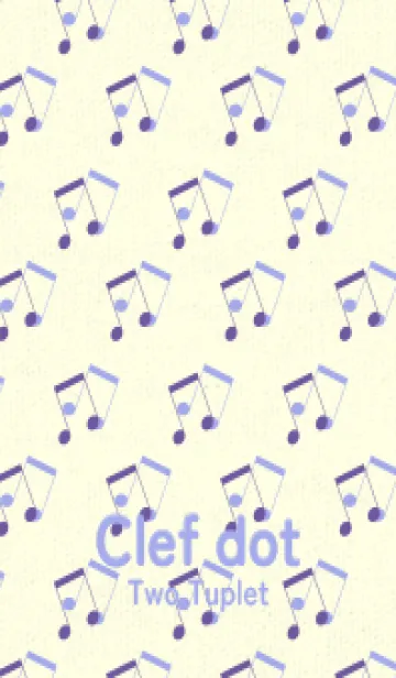 [LINE着せ替え] 2連符柄  菫色の画像1