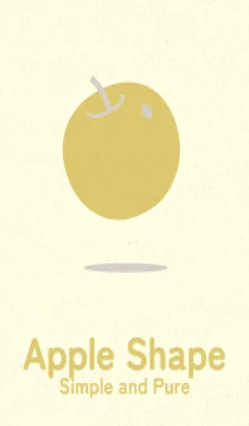 [LINE着せ替え] りんご型のきせかえ オーキッドホワイトの画像1