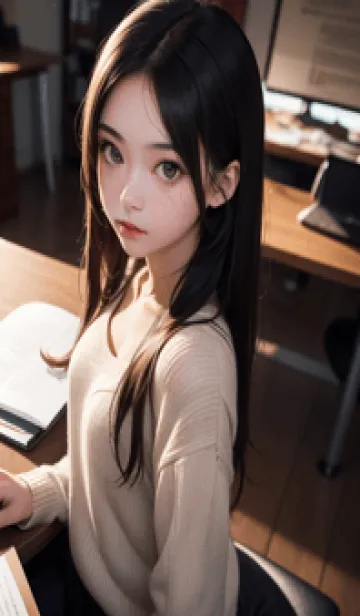 [LINE着せ替え] 少女が一人LP017。の画像1