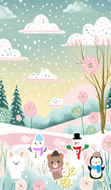 [LINE着せ替え] 可愛い北欧風着せかえ(Winter-459)の画像1