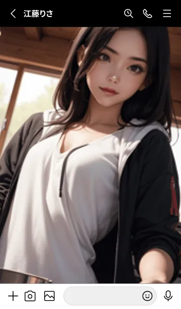 [LINE着せ替え] 少女が一人LP012。の画像2