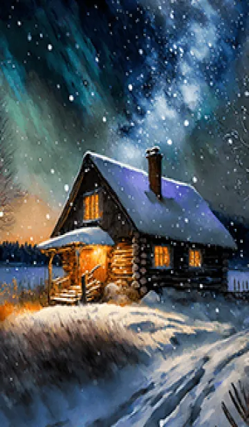 [LINE着せ替え] 優美な冬の風景の着せかえ(Winter-365)の画像1