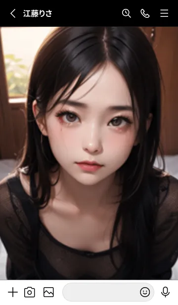 [LINE着せ替え] 少女が一人LP011。の画像2