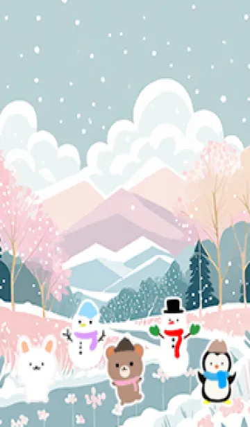 [LINE着せ替え] 可愛い北欧風着せかえ(Winter-453)の画像1