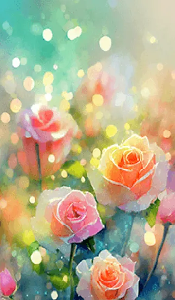 [LINE着せ替え] 薔薇(バラ)の花の着せかえ(R420)の画像1