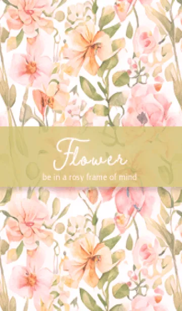 [LINE着せ替え] pink♡おしゃれな花05_1の画像1