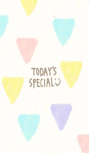 [LINE着せ替え] 水彩パステル三角20の画像1