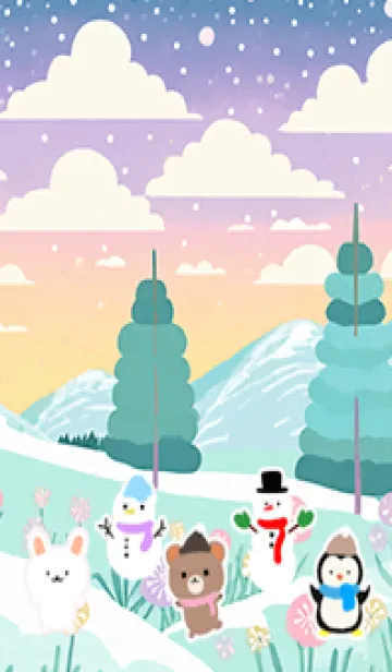 [LINE着せ替え] 可愛い北欧風着せかえ(Winter-480)の画像1