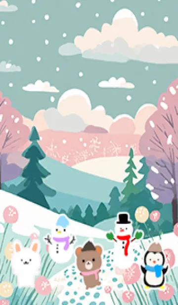 [LINE着せ替え] 可愛い北欧風着せかえ(Winter-478)の画像1