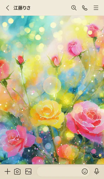 [LINE着せ替え] 薔薇(バラ)の花の着せかえ(R426)の画像2