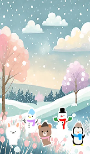 [LINE着せ替え] 可愛い北欧風着せかえ(Winter-477)の画像1