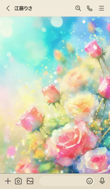 [LINE着せ替え] 薔薇(バラ)の花の着せかえ(R429)の画像2