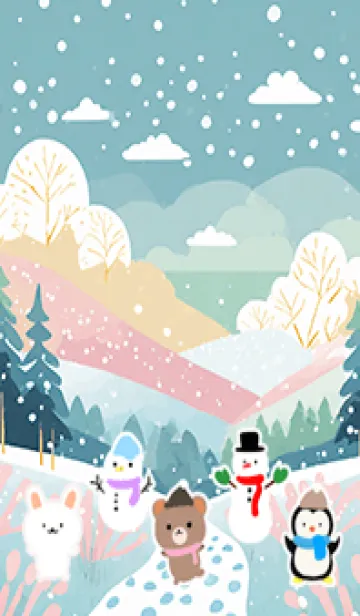 [LINE着せ替え] 可愛い北欧風着せかえ(Winter-474)の画像1