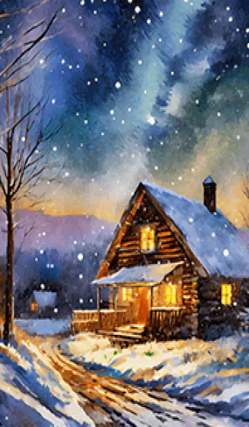 優美な冬の風景の着せかえ(Winter-377)の着せ替えメイン画像