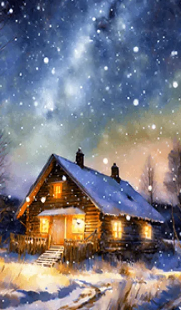 [LINE着せ替え] 優美な冬の風景の着せかえ(Winter-378)の画像1