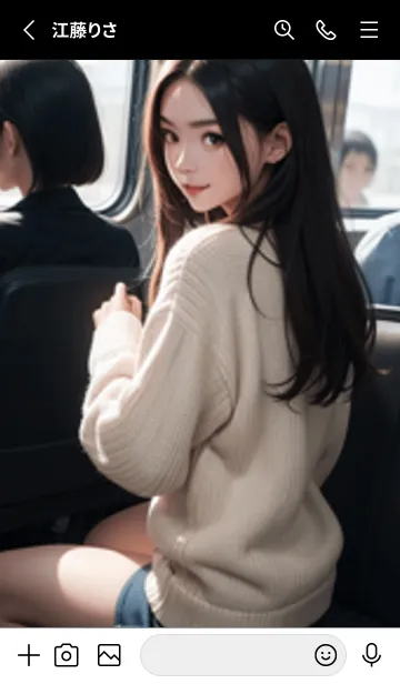 [LINE着せ替え] 少女が一人LQ030。の画像2