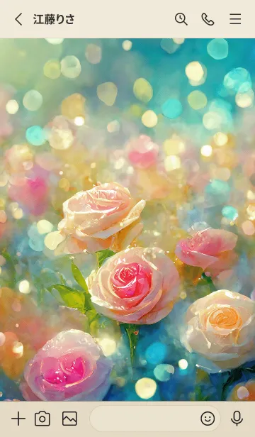 [LINE着せ替え] 薔薇(バラ)の花の着せかえ(R435)の画像2