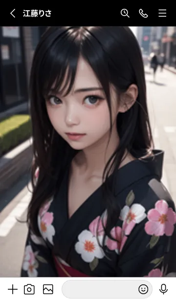 [LINE着せ替え] 少女が一人LQ027。の画像2