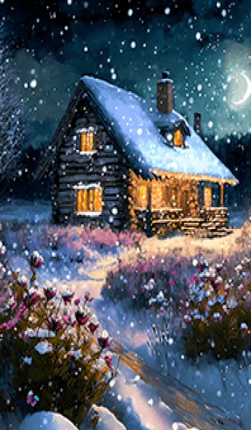 [LINE着せ替え] 優美な冬の風景の着せかえ(Winter-383)の画像1