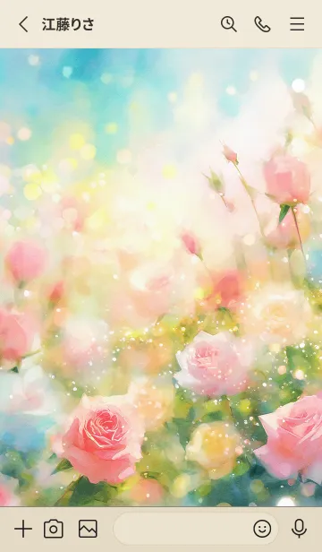 [LINE着せ替え] 薔薇(バラ)の花の着せかえ(R438)の画像2