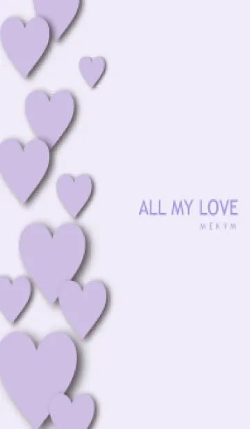 [LINE着せ替え] ALL MY LOVE-PURPLE HEART 15の画像1