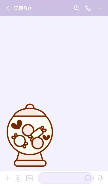 [LINE着せ替え] My sweet candy 24の画像2