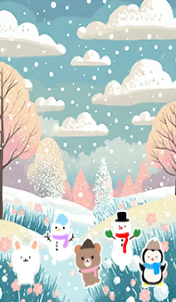 [LINE着せ替え] 可愛い北欧風着せかえ(Winter-463)の画像1