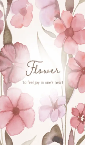 [LINE着せ替え] brown♡シックな花02_1の画像1