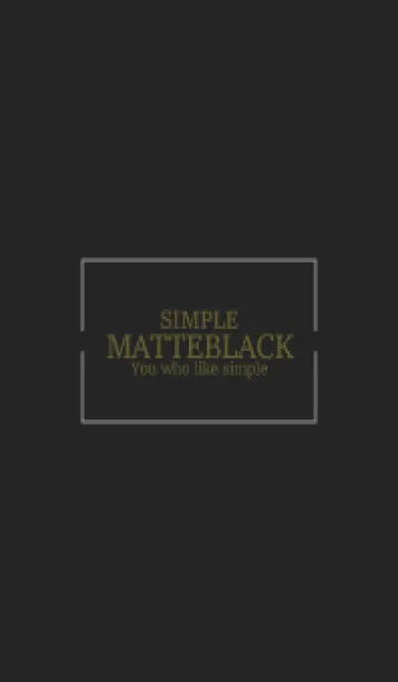 [LINE着せ替え] MATTE BLACK - SIMPLE 20の画像1