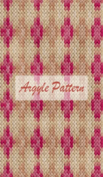 [LINE着せ替え] argyle pattern embroidery 34の画像1