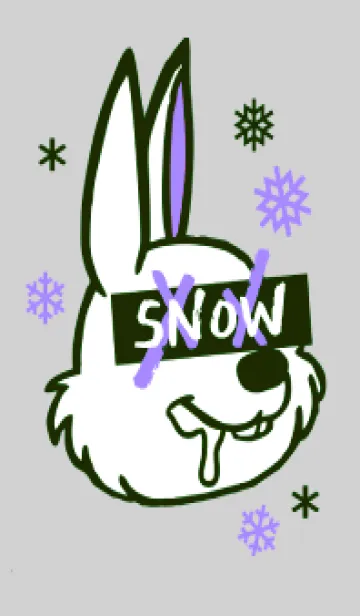 [LINE着せ替え] スノーラビット .9の画像1