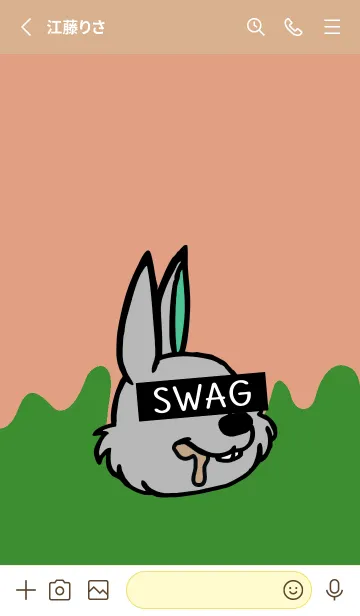 [LINE着せ替え] スワッグ ラビット 21の画像2