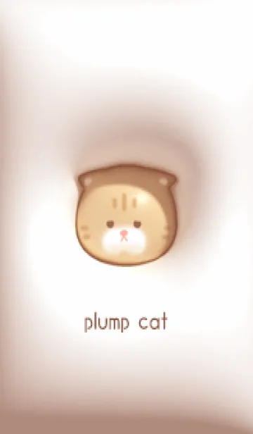 [LINE着せ替え] pinkbrown♡ぷっくりブサカワ猫08_1の画像1