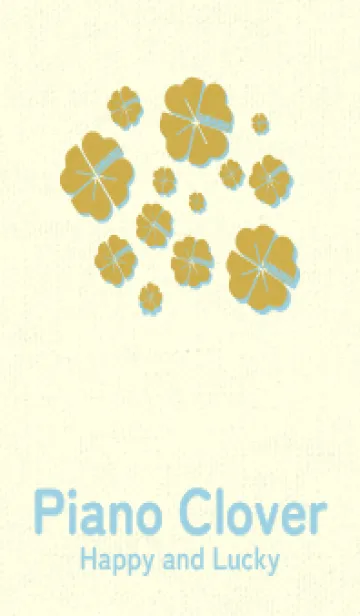 [LINE着せ替え] Piano clover 芥子色の画像1