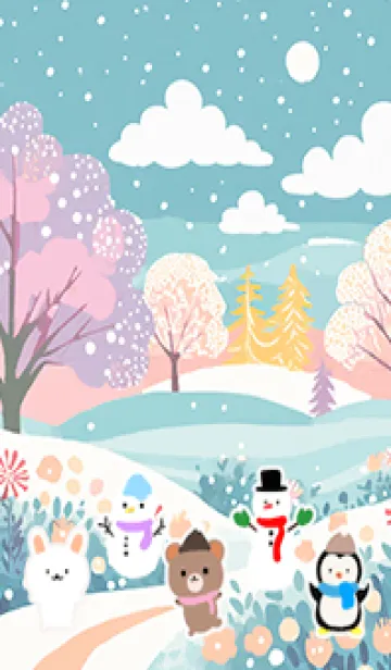 [LINE着せ替え] 可愛い北欧風着せかえ(Winter-481)の画像1