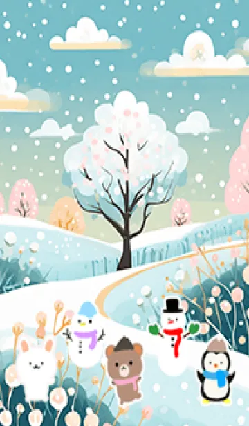 [LINE着せ替え] 可愛い北欧風着せかえ(Winter-482)の画像1