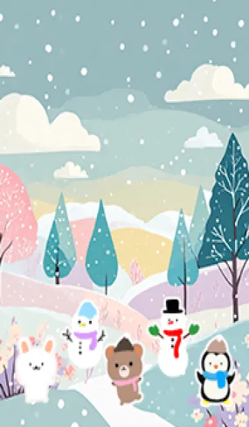 [LINE着せ替え] 可愛い北欧風着せかえ(Winter-483)の画像1