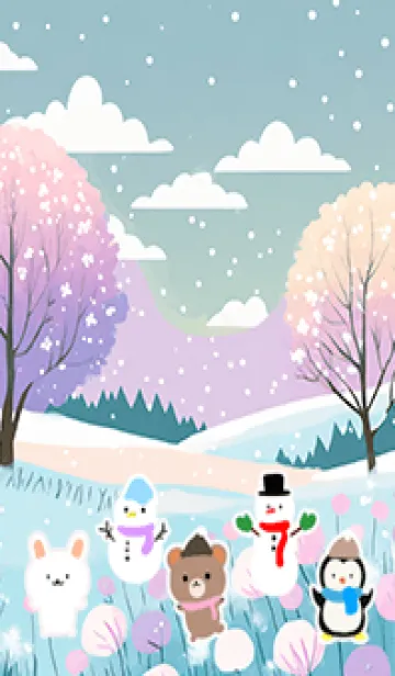 [LINE着せ替え] 可愛い北欧風着せかえ(Winter-484)の画像1