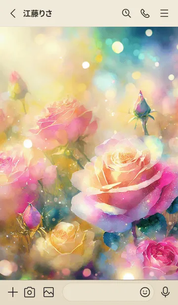 [LINE着せ替え] 薔薇(バラ)の花の着せかえ(R444)の画像2