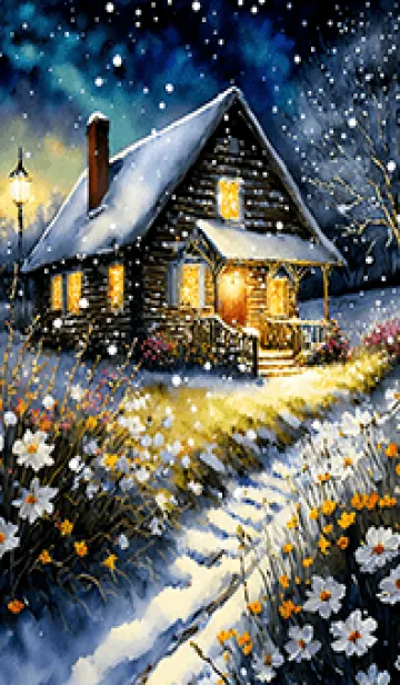 [LINE着せ替え] 優美な冬の風景の着せかえ(Winter-392)の画像1