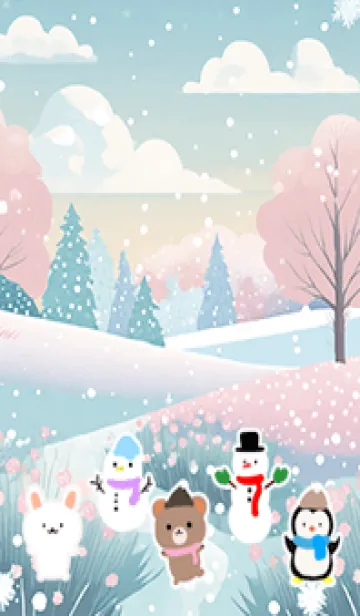 [LINE着せ替え] 可愛い北欧風着せかえ(Winter-485)の画像1