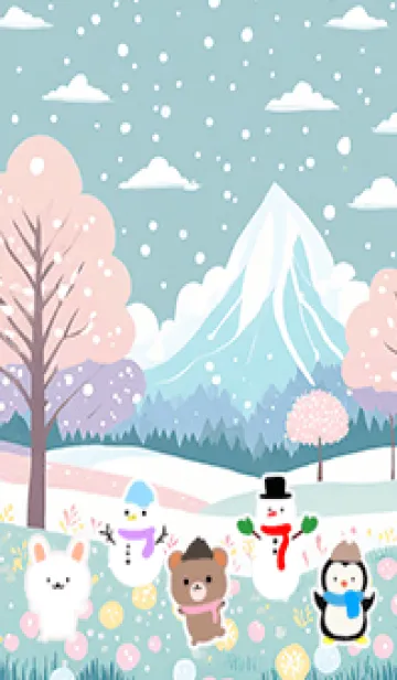 [LINE着せ替え] 可愛い北欧風着せかえ(Winter-486)の画像1