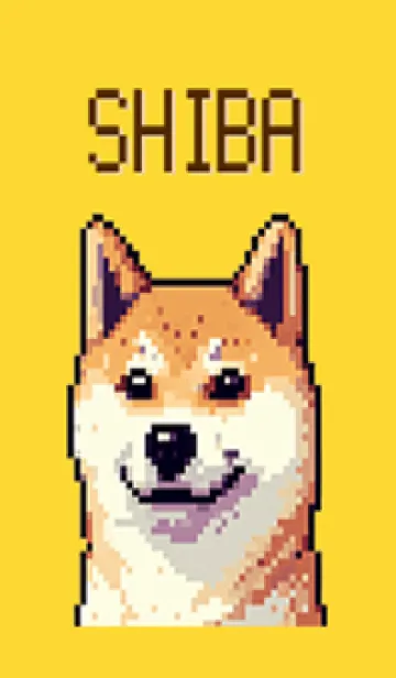 [LINE着せ替え] ドット絵 柴犬 着せ替えの画像1