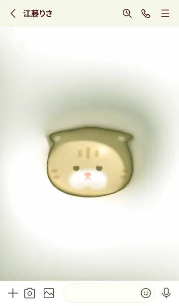 [LINE着せ替え] green♡ぷっくりブサカワ猫07_1の画像2