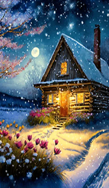 [LINE着せ替え] 優美な冬の風景の着せかえ(Winter-394)の画像1