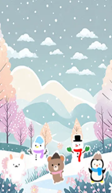 [LINE着せ替え] 可愛い北欧風着せかえ(Winter-488)の画像1