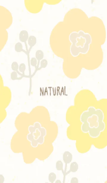 [LINE着せ替え] 花 くすみカラー 北欧風16の画像1