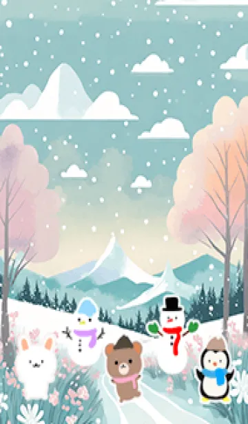 [LINE着せ替え] 可愛い北欧風着せかえ(Winter-493)の画像1