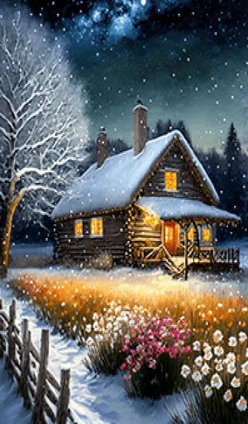 [LINE着せ替え] 優美な冬の風景の着せかえ(Winter-401)の画像1