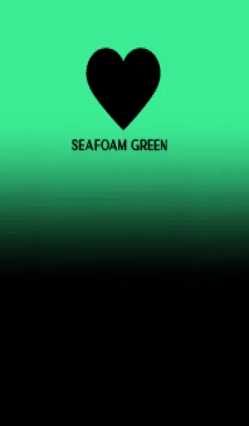 [LINE着せ替え] Black & Seafoam Green Theme V.5 (JP)の画像1